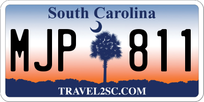 SC license plate MJP811