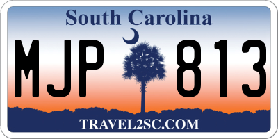 SC license plate MJP813