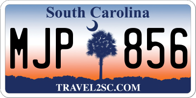 SC license plate MJP856