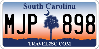 SC license plate MJP898