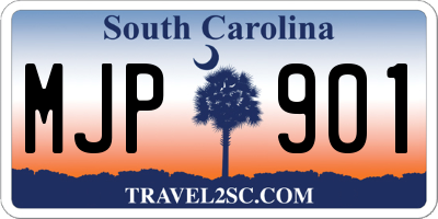 SC license plate MJP901