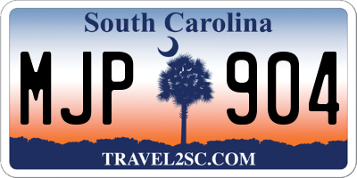 SC license plate MJP904