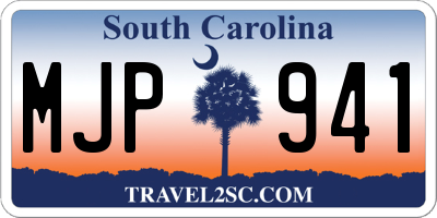 SC license plate MJP941