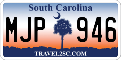SC license plate MJP946