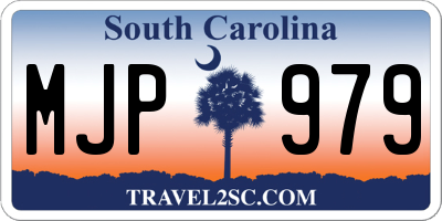 SC license plate MJP979