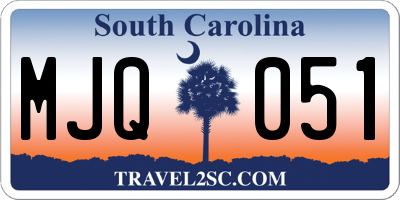 SC license plate MJQ051