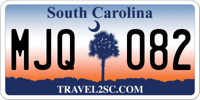 SC license plate MJQ082