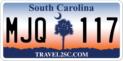 SC license plate MJQ117