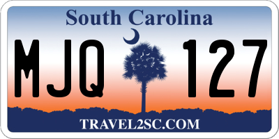 SC license plate MJQ127