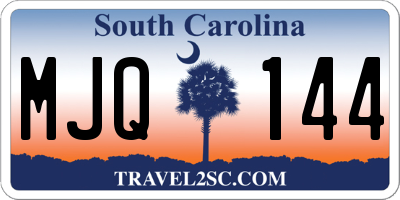 SC license plate MJQ144