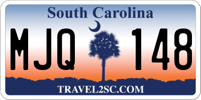 SC license plate MJQ148