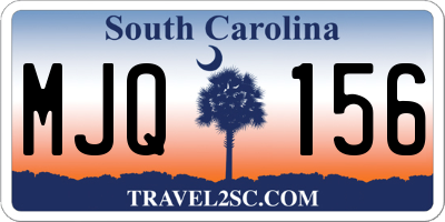 SC license plate MJQ156