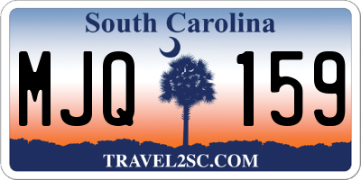 SC license plate MJQ159