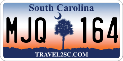 SC license plate MJQ164