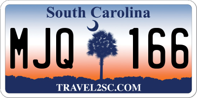 SC license plate MJQ166