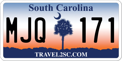 SC license plate MJQ171
