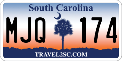 SC license plate MJQ174