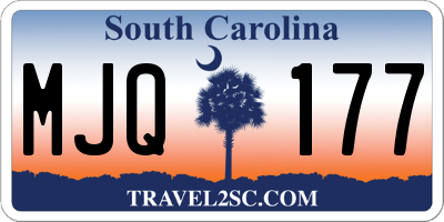 SC license plate MJQ177