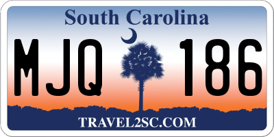 SC license plate MJQ186