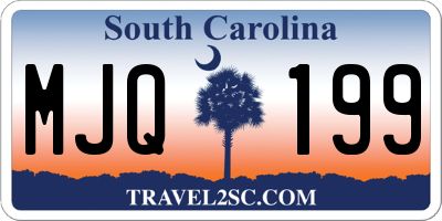 SC license plate MJQ199