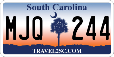 SC license plate MJQ244