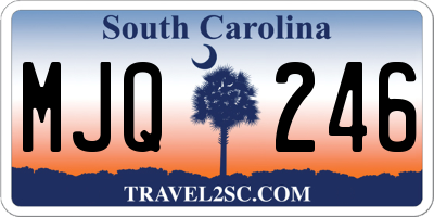 SC license plate MJQ246