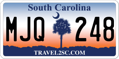 SC license plate MJQ248
