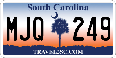 SC license plate MJQ249