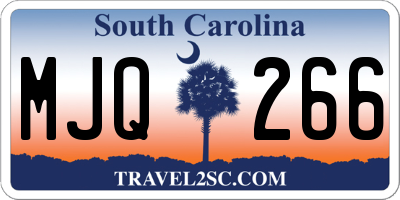 SC license plate MJQ266