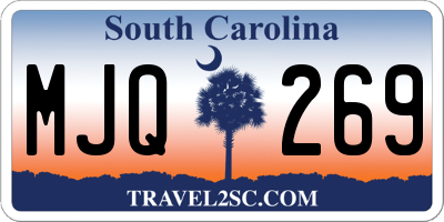 SC license plate MJQ269