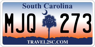 SC license plate MJQ273