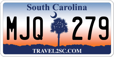 SC license plate MJQ279