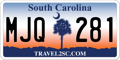 SC license plate MJQ281