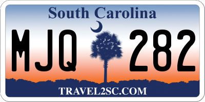 SC license plate MJQ282