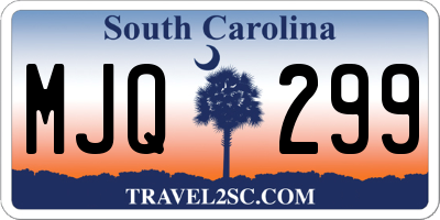 SC license plate MJQ299