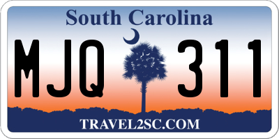 SC license plate MJQ311