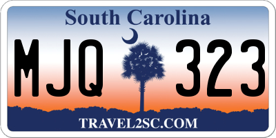 SC license plate MJQ323