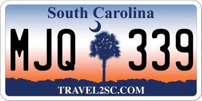 SC license plate MJQ339
