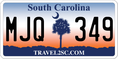 SC license plate MJQ349