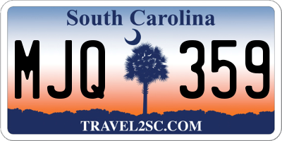 SC license plate MJQ359