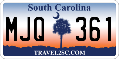 SC license plate MJQ361