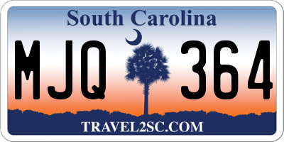 SC license plate MJQ364