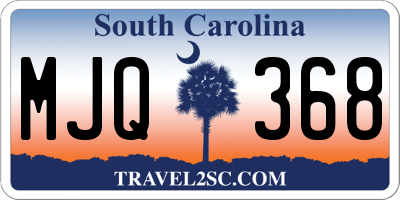SC license plate MJQ368