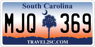 SC license plate MJQ369