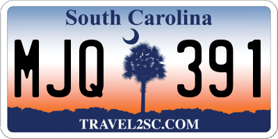 SC license plate MJQ391
