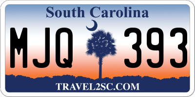 SC license plate MJQ393