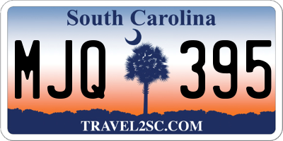 SC license plate MJQ395
