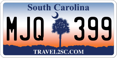 SC license plate MJQ399