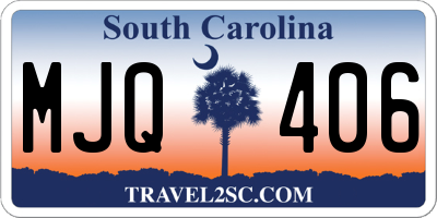SC license plate MJQ406