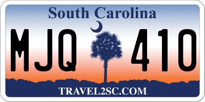 SC license plate MJQ410